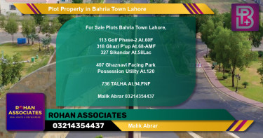 Residential Plot for Sale in Bahria Town, Lahore - (BP-73534)