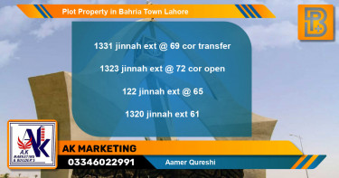 Residential Plot for Sale in Bahria Town, Lahore - (BP-73540)