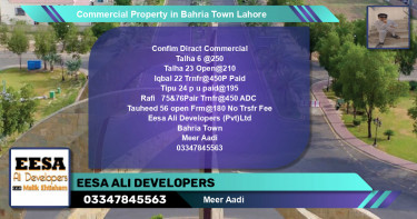 Commercial Property for Sale in Bahria Town, Lahore - (BP-73567)