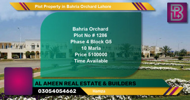 Residential Plot for Sale in Bahria Orchard, Lahore - (BP-73568)