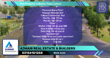 Commercial Plot for Sale in Bahria Town, Lahore - (BP-73581)