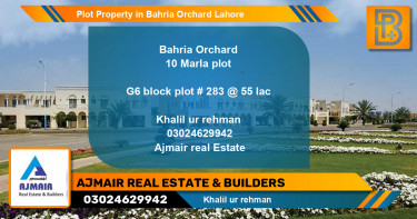 Residential Plot for Sale in Bahria Orchard, Lahore - (BP-73582)