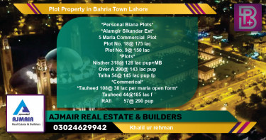 Commercial Plot for Sale in Bahria Town, Lahore - (BP-73583)