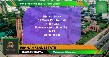 Residential Plot for Sale in Bahria Town, Lahore - (BP-73592)