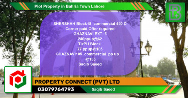 Commercial Plot for Sale in Bahria Town, Lahore - (BP-73604)