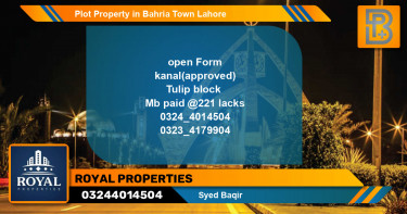 Residential Plot for Sale in Bahria Town, Lahore - (BP-73612)