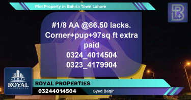 Residential Plot for Sale in Bahria Town, Lahore - (BP-73616)