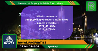 Commercial Property for Sale in Bahria Town, Lahore - (BP-73619)