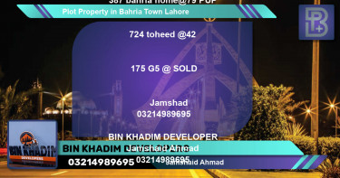 Residential Plot for Sale in Bahria Town, Lahore - (BP-73640)