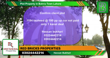 Residential Plot for Sale in Bahria Town, Lahore - (BP-73643)