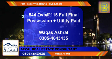 Residential Plot for Sale in Bahria Town, Lahore - (BP-73647)