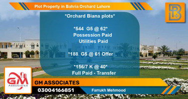 Residential Plot for Sale in Bahria Orchard, Lahore - (BP-73653)