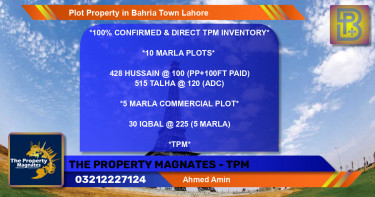 Commercial Plot for Sale in Bahria Town, Lahore - (BP-73657)