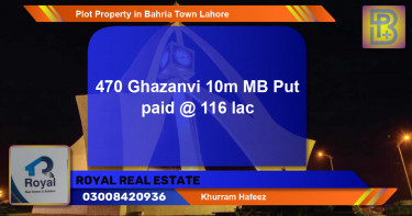 Residential Plot for Sale in Bahria Town, Lahore - (BP-73670)