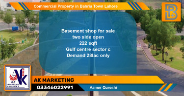 Commercial Property for Sale in Bahria Town, Lahore - (BP-73678)