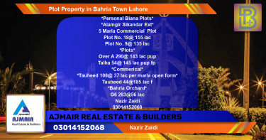 Commercial Plot for Sale in Bahria Town, Lahore - (BP-73764)