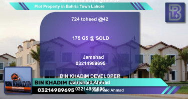 Residential Plot for Sale in Bahria Town, Lahore - (BP-73816)