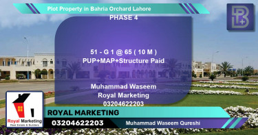 Residential Plot for Sale in Bahria Orchard, Lahore - (BP-73863)