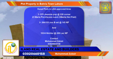 Residential Plot for Sale in Bahria Town, Lahore - (BP-73872)