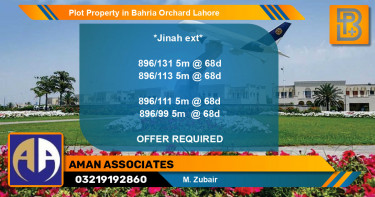 Residential Plot for Sale in Bahria Orchard, Lahore - (BP-73889)