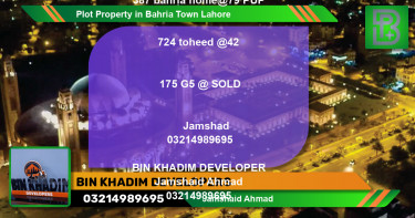 Residential Plot for Sale in Bahria Town, Lahore - (BP-73892)