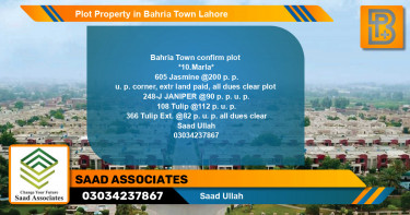 Residential Plot for Sale in Bahria Town, Lahore - (BP-73898)