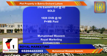 Residential Plot for Sale in Bahria Orchard, Lahore - (BP-73913)
