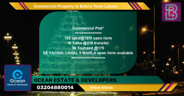 Commercial Property for Sale in Bahria Town, Lahore - (BP-73921)