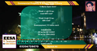 Commercial Property for Sale in Bahria Town, Lahore - (BP-73944)