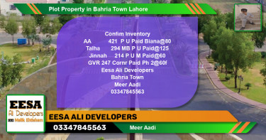 Residential Plot for Sale in Bahria Town, Lahore - (BP-73960)
