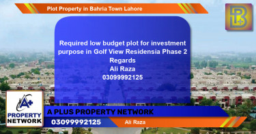 Residential Plot for Sale in Bahria Town, Lahore - (BP-73962)