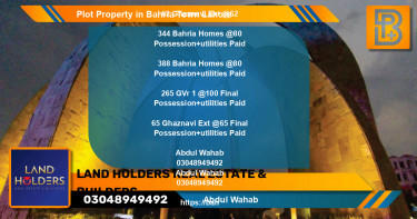 Residential Plot for Sale in Bahria Town, Lahore - (BP-73973)