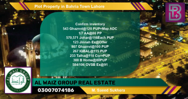Residential Plot for Sale in Bahria Town, Lahore - (BP-73988)