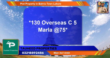 Residential Plot for Sale in Bahria Town, Lahore - (BP-74006)