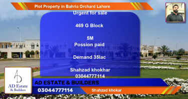 Residential Plot for Sale in Bahria Orchard, Lahore - (BP-74029)