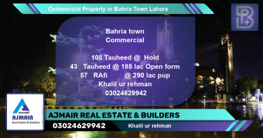 Commercial Property for Sale in Bahria Town, Lahore - (BP-74055)