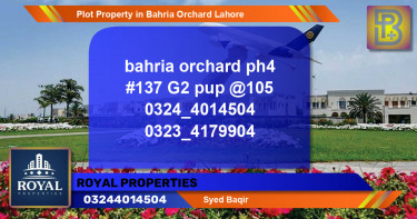 Residential Plot for Sale in Bahria Orchard, Lahore - (BP-74059)