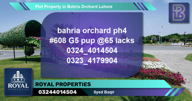 Residential Plot for Sale in Bahria Orchard, Lahore - (BP-74061)