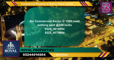 Commercial Property for Sale in Bahria Town, Lahore - (BP-74066)