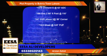 Residential Plot for Sale in Bahria Town, Lahore - (BP-74082)
