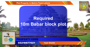 Residential Plot for Sale in Bahria Town, Lahore - (BP-74092)