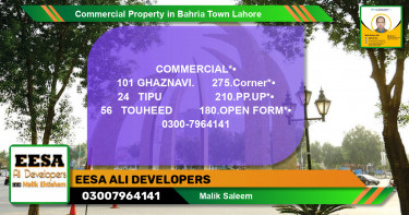 Commercial Property for Sale in Bahria Town, Lahore - (BP-74095)