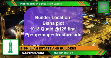 Residential Plot for Sale in Bahria Town, Lahore - (BP-74099)