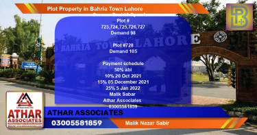 Residential Plot for Sale in Bahria Town, Lahore - (BP-74190)