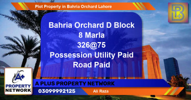 Residential Plot for Sale in Bahria Orchard, Lahore - (BP-74196)