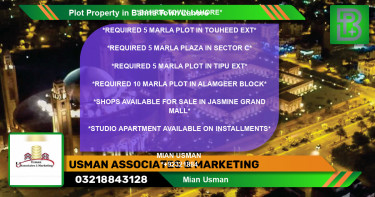 Residential Plot for Sale in Bahria Town, Lahore - (BP-74248)