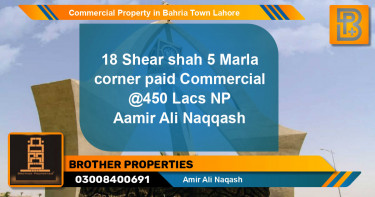 Commercial Property for Sale in Bahria Town, Lahore - (BP-74250)