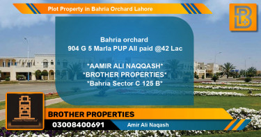 Residential Plot for Sale in Bahria Orchard, Lahore - (BP-74253)