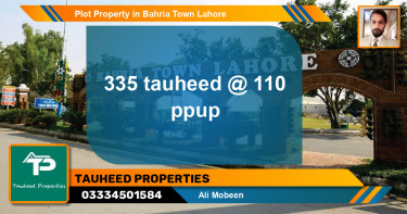 Residential Plot for Sale in Bahria Town, Lahore - (BP-74260)