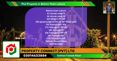 Residential Plot for Sale in Bahria Town, Lahore - (BP-74269)